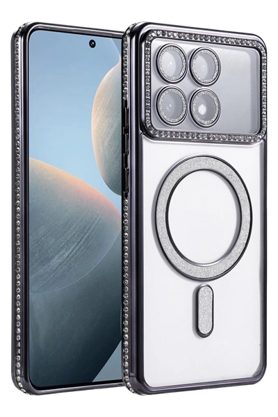 Xiaomi Poco X6 Pro Joke Simli Magneticsafe Kılıf - Siyah