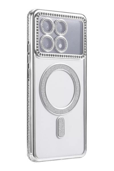 Xiaomi Poco X6 Pro Joke Simli Magneticsafe Kılıf - Gümüş