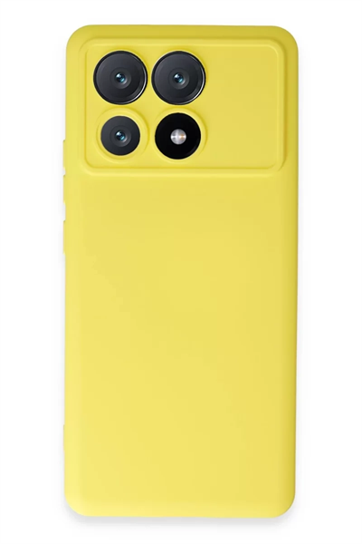 Xiaomi Poco X6 Pro Kılıf Nano içi Kadife Silikon - Sarı