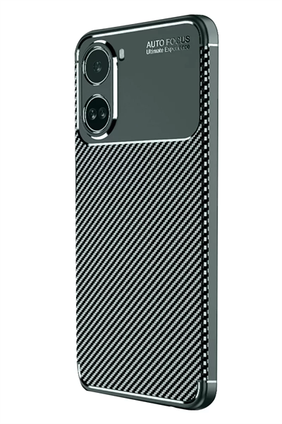 Xiaomi Poco X7 Pro Kılıf Auto Focus Karbon Kapak - Koyu Yeşil