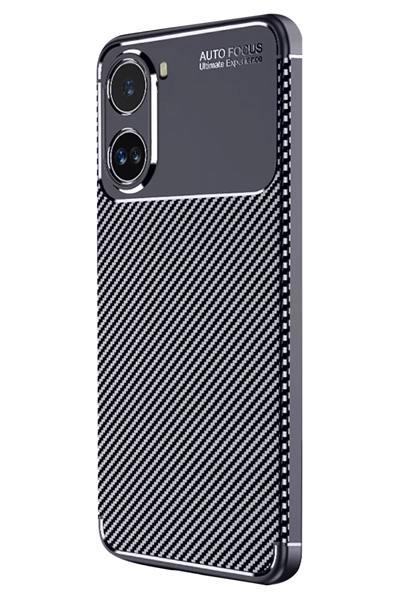 Xiaomi Poco X7 Pro Kılıf Auto Focus Karbon Kapak - Lacivert