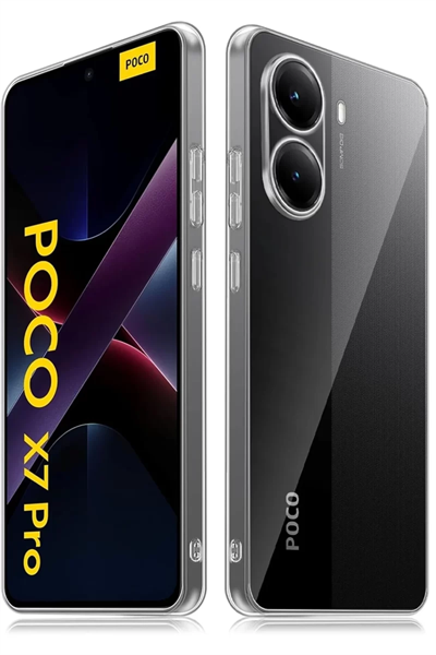 Xiaomi Poco X7 Pro Kılıf Lüx Şeffaf Silikon