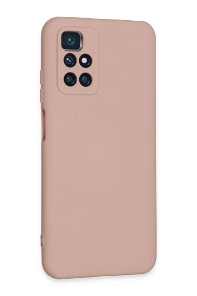 Xiaomi Redmi 10 2022 Kılıf Nano içi Kadife Silikon - Pudra