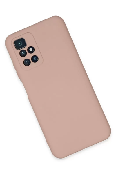 Xiaomi Redmi 10 2022 Kılıf Nano içi Kadife Silikon - Pudra