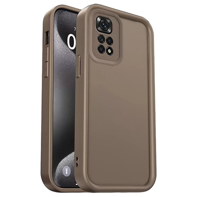 Xiaomi Redmi 10 2022 Kılıf Viera Silikon - Kahverengi