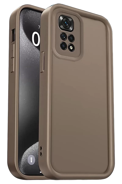 Xiaomi Redmi 10 2022 Kılıf Viera Silikon - Kahverengi