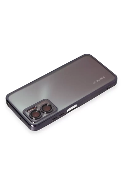 Xiaomi Redmi 10 5G Kılıf Lensli Silikon - Mor