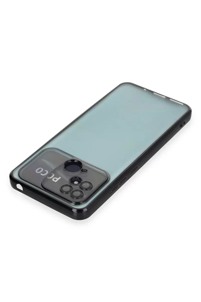 Xiaomi Redmi 10C Kılıf Lensli Silikon - Siyah