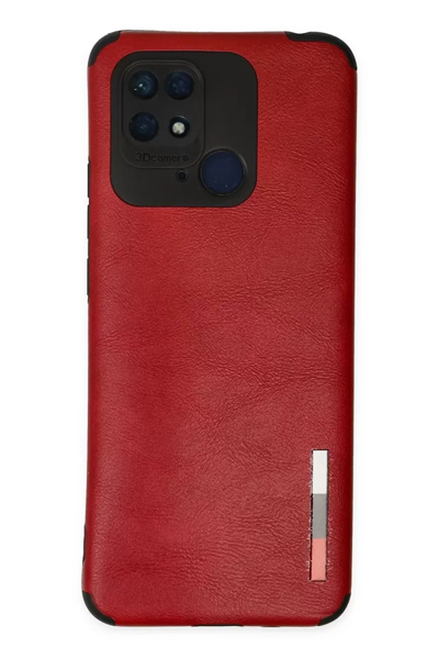 Xiaomi Redmi 10C Kılıf Loop Deri Silikon - Kırmızı