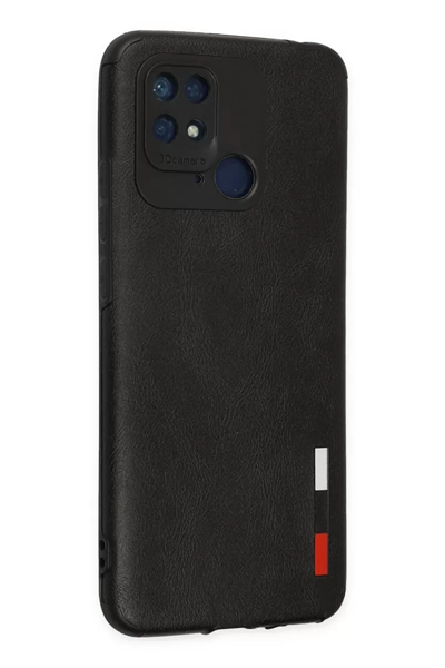 Xiaomi Redmi 10C Kılıf Loop Deri Silikon - Siyah