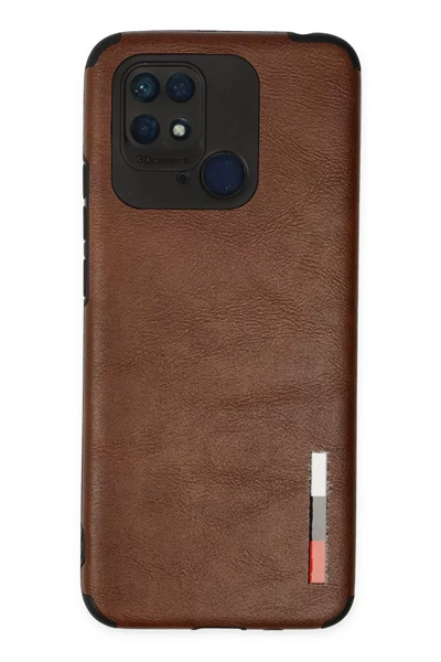 Xiaomi Redmi 10C Kılıf Loop Deri Silikon - Kahverengi