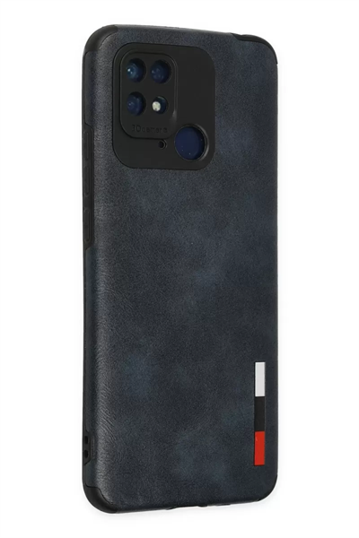 Xiaomi Redmi 10C Kılıf Loop Deri Silikon - Lacivert