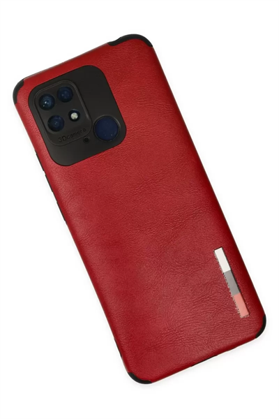 Xiaomi Redmi 10C Kılıf Loop Deri Silikon - Kırmızı