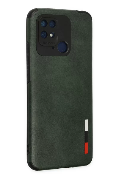 Xiaomi Redmi 10C Kılıf Loop Deri Silikon - Yeşil