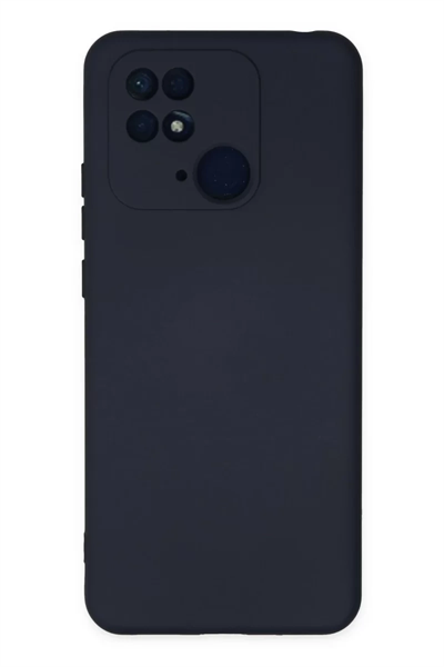 Xiaomi Redmi 10C Kılıf Nano içi Kadife Silikon - Lacivert