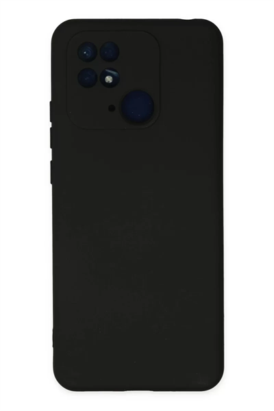 Xiaomi Redmi 10C Kılıf Nano içi Kadife Silikon - Siyah