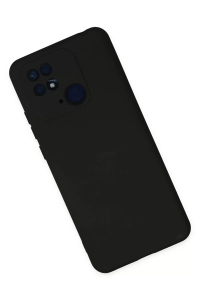 Xiaomi Redmi 10C Kılıf Nano içi Kadife Silikon - Siyah