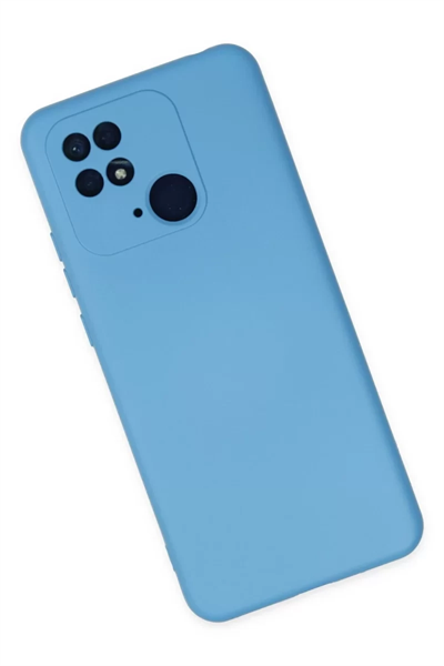 Xiaomi Redmi 10C Kılıf Nano içi Kadife Silikon - Mavi