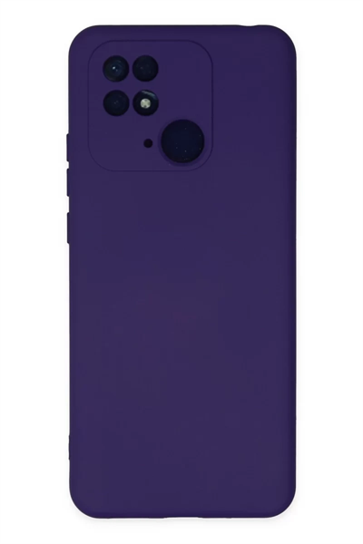 Xiaomi Redmi 10C Kılıf Nano içi Kadife Silikon - Mor