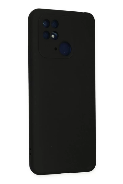 Xiaomi Redmi 10C Kılıf Nano içi Kadife Silikon - Siyah