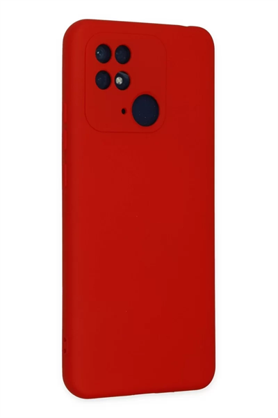 Xiaomi Redmi 10C Kılıf Nano içi Kadife Silikon - Kırmızı