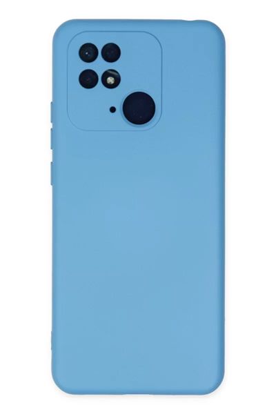 Xiaomi Redmi 10C Kılıf Nano içi Kadife Silikon - Mavi