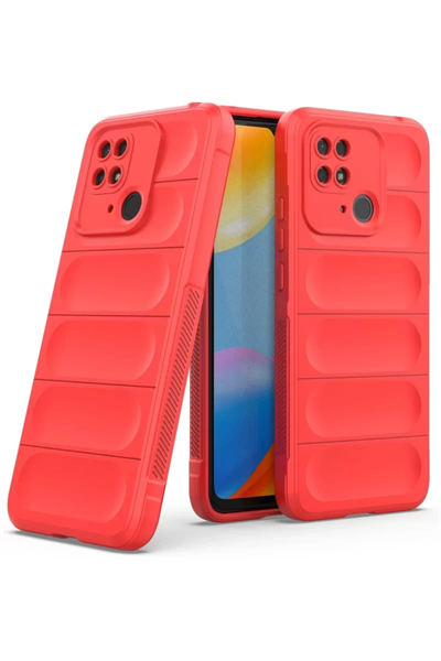 Xiaomi Redmi 10C Kılıf Optimum Silikon - Kırmızı