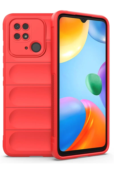 Xiaomi Redmi 10C Kılıf Optimum Silikon - Kırmızı