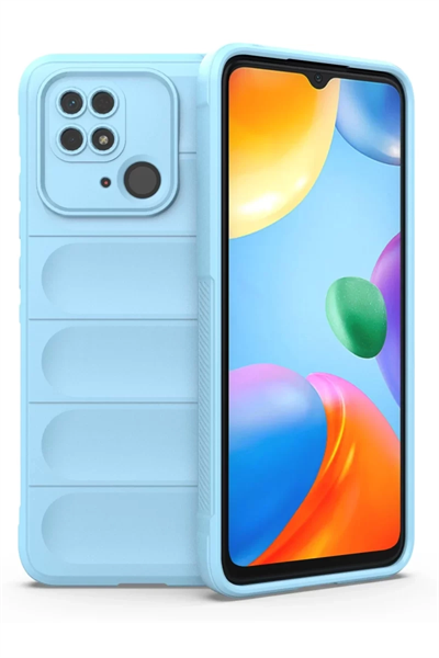 Xiaomi Redmi 10C Kılıf Optimum Silikon - Sky Blue