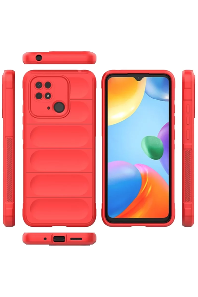Xiaomi Redmi 10C Kılıf Optimum Silikon - Kırmızı