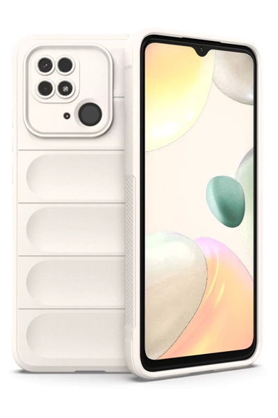 Xiaomi Redmi 10C Kılıf Optimum Silikon - Krem