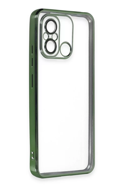 Xiaomi Redmi 12C Kılıf Lensli Silikon - Yeşil