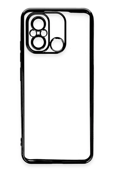 Xiaomi Redmi 12C Kılıf Lensli Silikon - Siyah