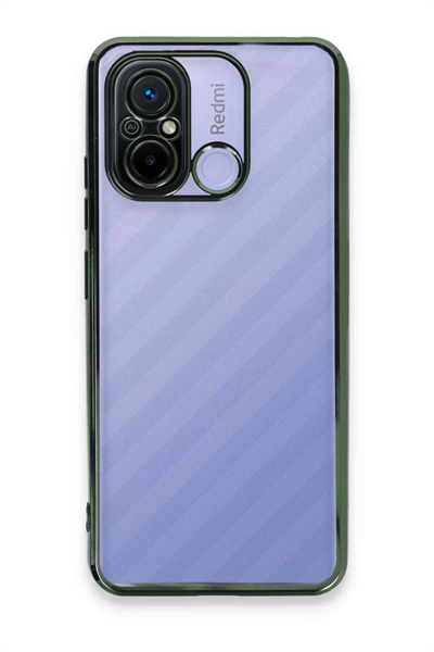 Xiaomi Redmi 12C Kılıf Lensli Silikon - Yeşil