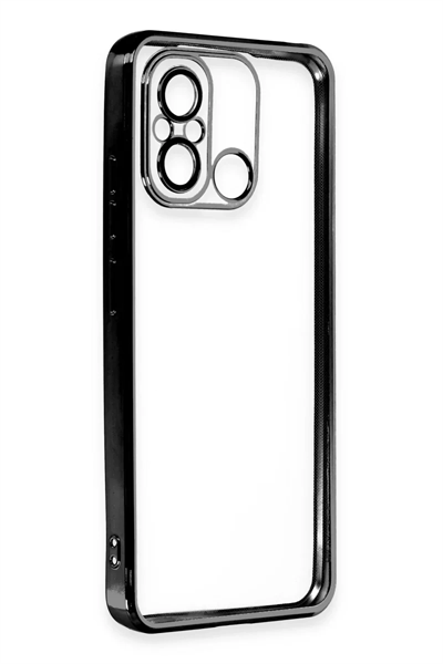 Xiaomi Redmi 12C Kılıf Lensli Silikon - Siyah