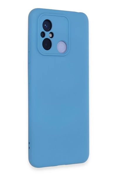 Xiaomi Redmi 12C Kılıf Nano içi Kadife Silikon - Mavi