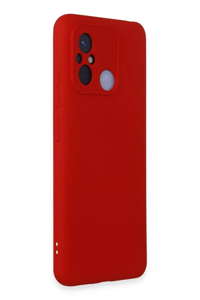 Xiaomi Redmi 12C Kılıf Nano içi Kadife Silikon - Kırmızı