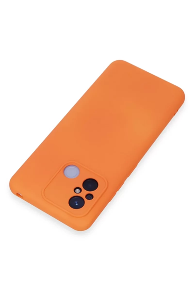 Xiaomi Redmi 12C Kılıf Nano içi Kadife Silikon - Turuncu