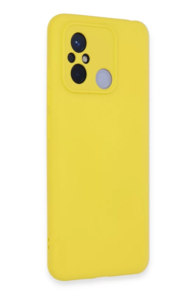 Xiaomi Redmi 12C Kılıf Nano içi Kadife Silikon - Sarı