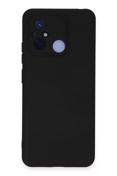 Xiaomi Redmi 12C Kılıf Nano içi Kadife Silikon - Siyah