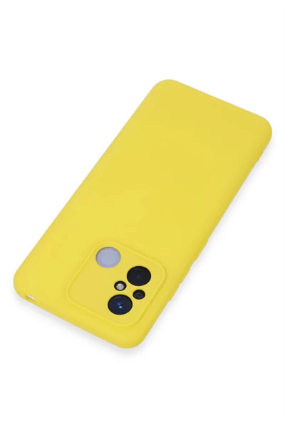 Xiaomi Redmi 12C Kılıf Nano içi Kadife Silikon - Sarı