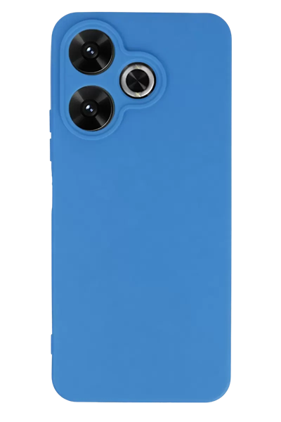 Xiaomi Redmi 13 4G Kılıf First Silikon - Mavi
