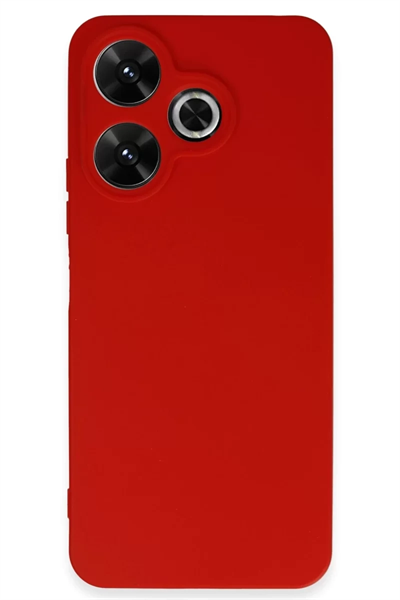 Xiaomi Redmi 13 4G Kılıf First Silikon - Kırmızı