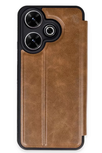 Xiaomi Redmi 13 4G Kılıf Flip Cover - Taba