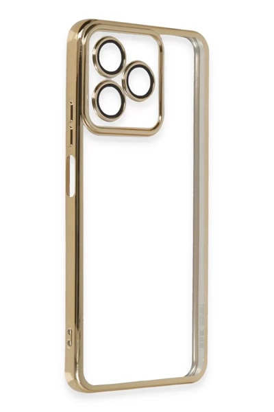Xiaomi Redmi 13 4G Kılıf Lensli Silikon - Gold