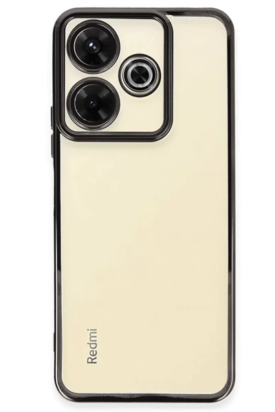 Xiaomi Redmi 13 4G Kılıf Lensli Silikon - Siyah