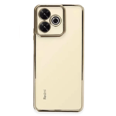 Xiaomi Redmi 13 4G Kılıf Lensli Silikon - Gold
