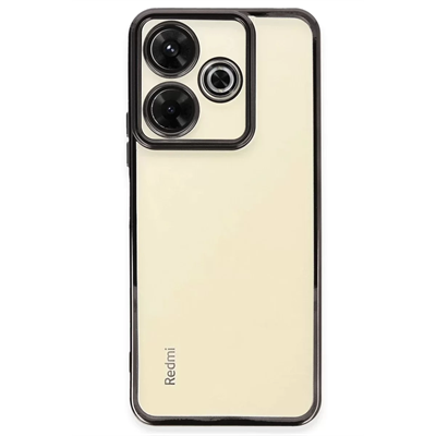 Xiaomi Redmi 13 4G Kılıf Lensli Silikon - Siyah