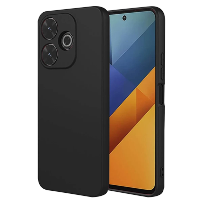 Xiaomi Redmi 13 4G Kılıf Nano içi Kadife Silikon - Siyah