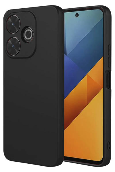 Xiaomi Redmi 13 4G Kılıf Nano içi Kadife Silikon - Siyah